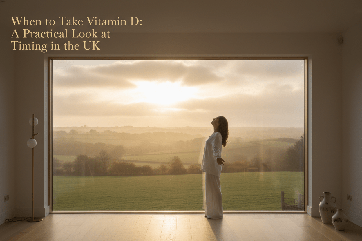 When to Take Vitamin D: A Practical Look at Timing in the UK - nutriluxe