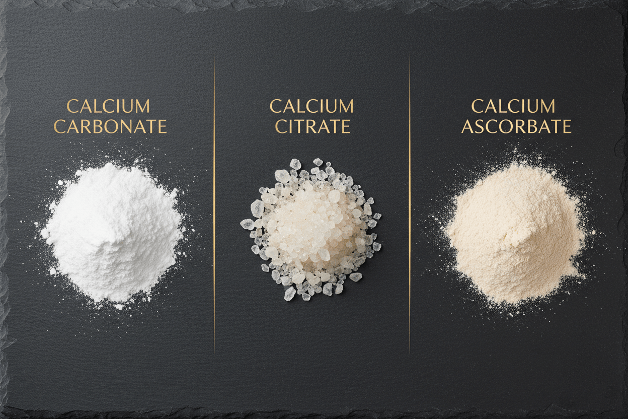 Calcium Citrate and Calcium Carbonate: Differences in Form - nutriluxe
