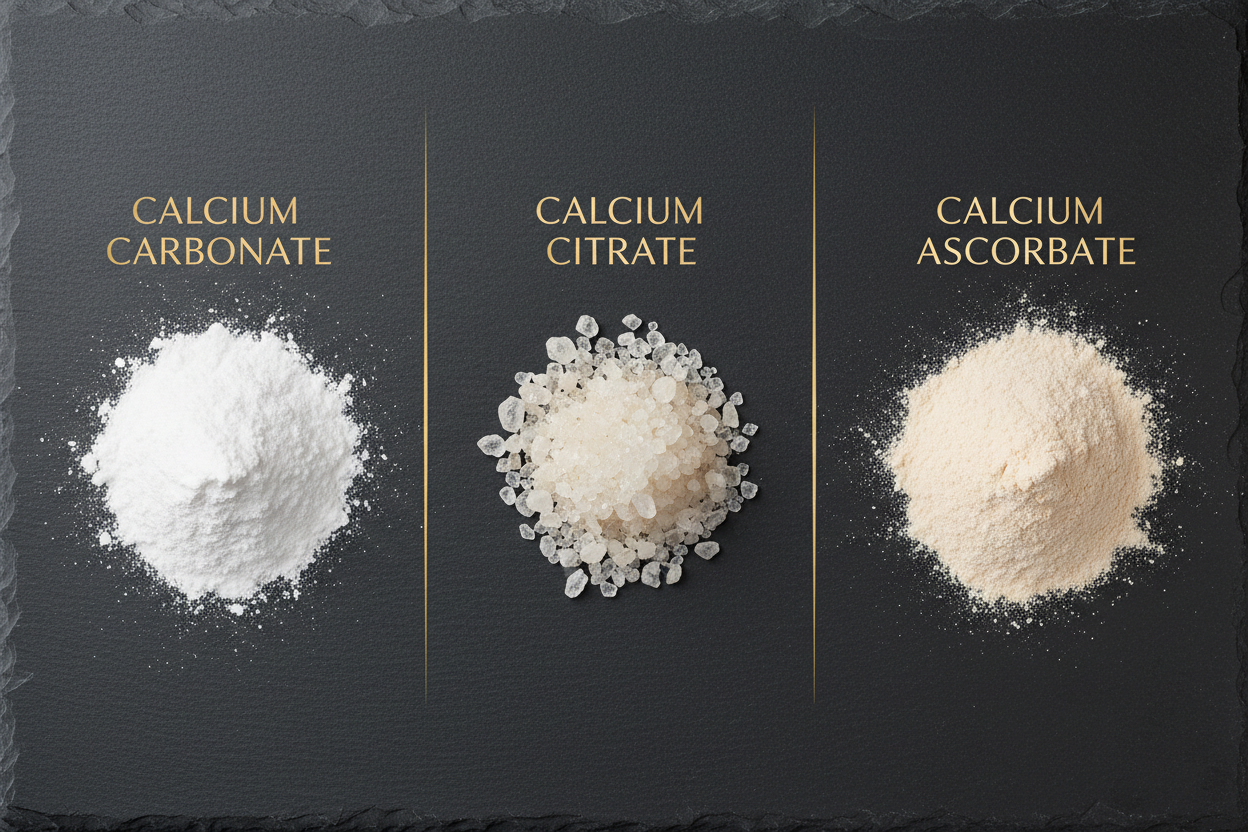Calcium Citrate and Calcium Carbonate: Differences in Form