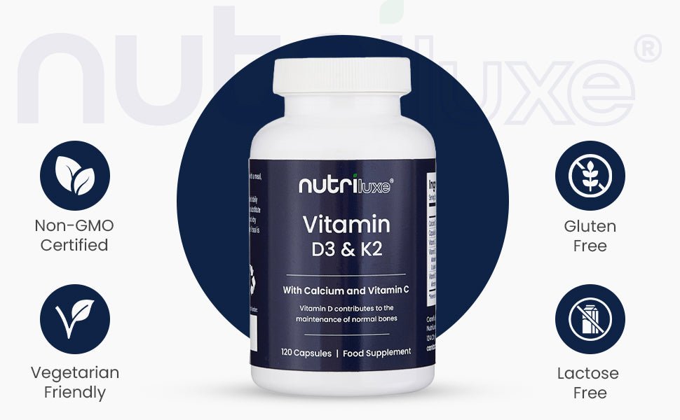 The Complete UK Buyer's Guide to Vitamin D3, K2, Calcium & Vitamin C Supplements (2025) - nutriluxe