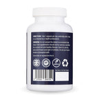 Nutriluxe Bone Health Complex supplement with vitamin D3, K2, calcium, and vitamin C capsules in a bottle.