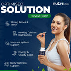 Vitamin D3 4000 IU & K2 MK7 100mcg Supplement with Calcium & Vitamin C – 120 Capsules – Vegetarian – - nutriluxe